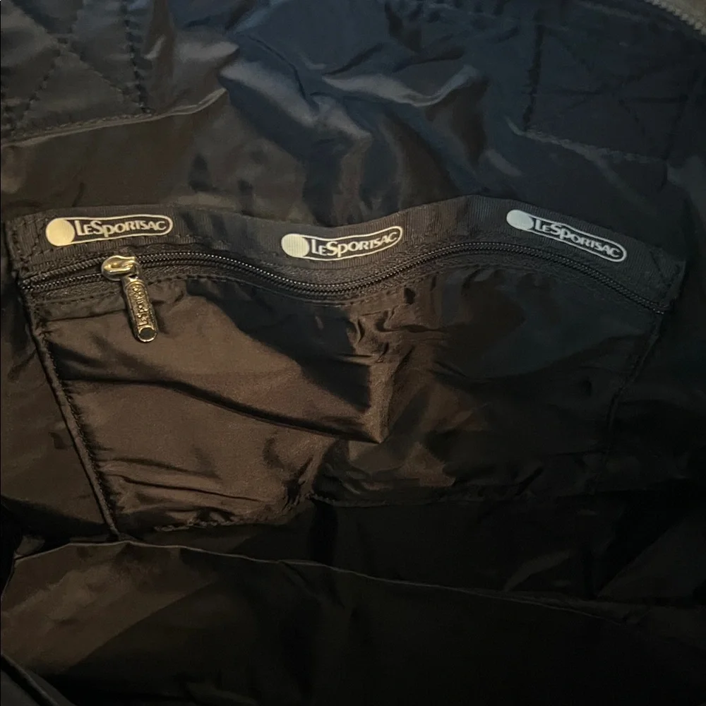 LeSportsac Black and Multicolor Graphic Duffel Bag - Picture 5 of 5
